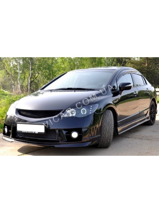 Передняя led оптика с линзами Honda Civic (06-12)